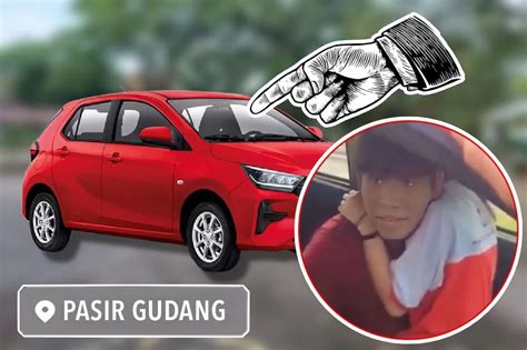 Viral Kereta Axia Merah Dia Sakit Original Video